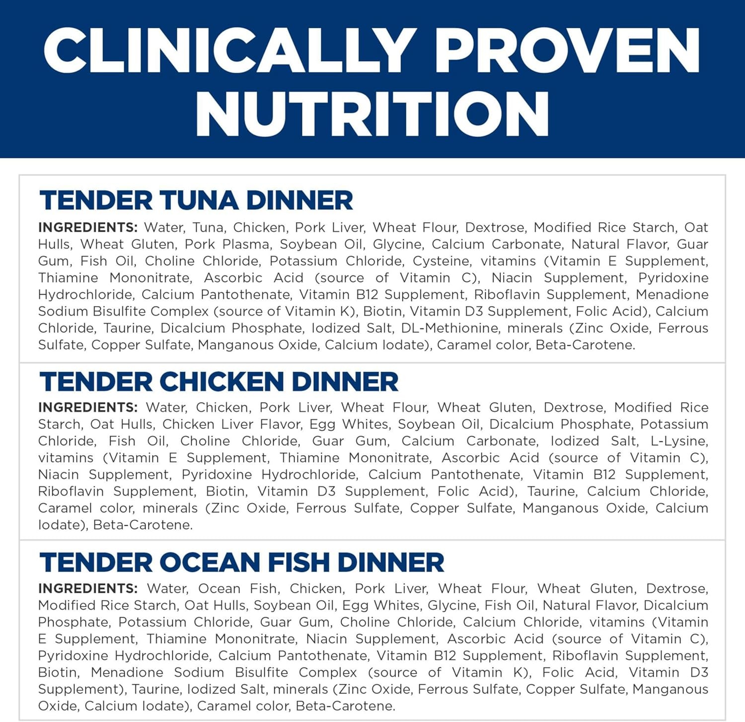 image:imageHills Science Diet Adult 16 Wet Cat Food Turkey 55 oz Cans 24PackVariety Pack Tuna Chicken Ocean Fish Stew