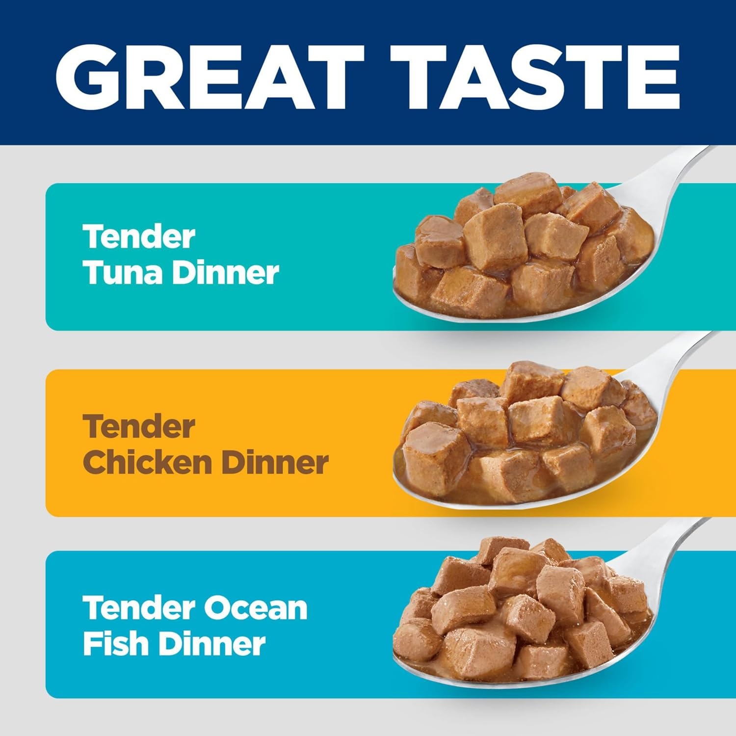 image:imageHills Science Diet Adult 16 Wet Cat Food Turkey 55 oz Cans 24PackVariety Pack Tuna Chicken Ocean Fish Stew