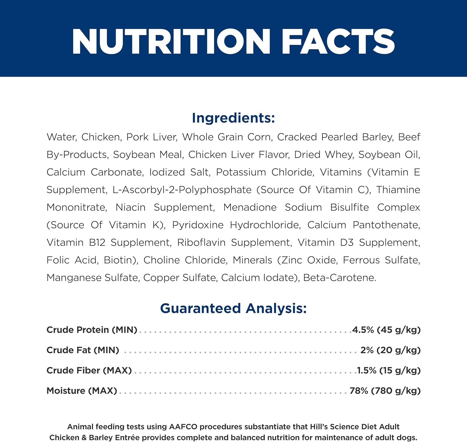 image:imageHills Science Diet Adult 16 Wet Dog Food Variety Pack Chicken amp Beef 13 oz Cans 12PackChicken Barley