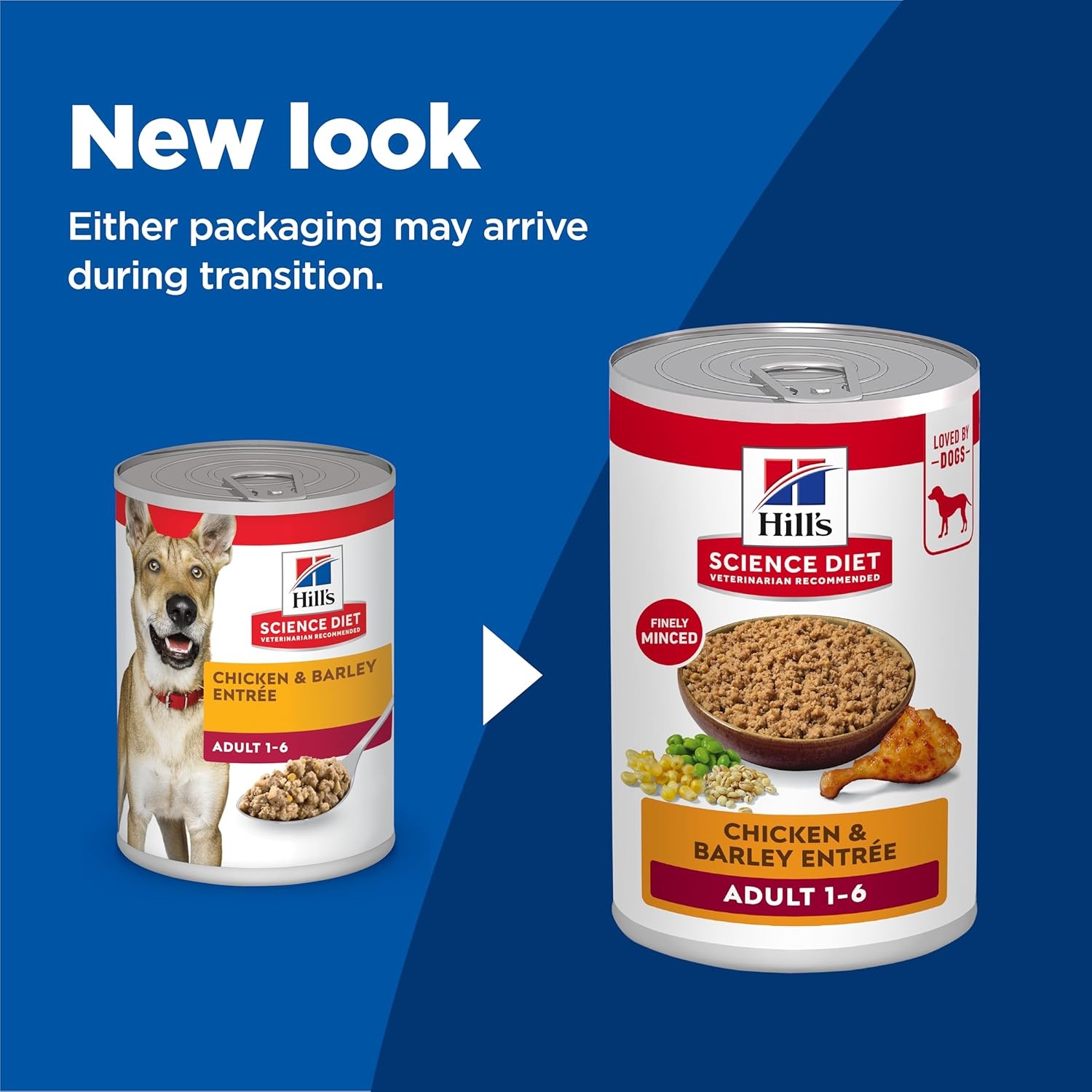 image:imageHills Science Diet Adult 16 Wet Dog Food Variety Pack Chicken amp Beef 13 oz Cans 12PackChicken Barley