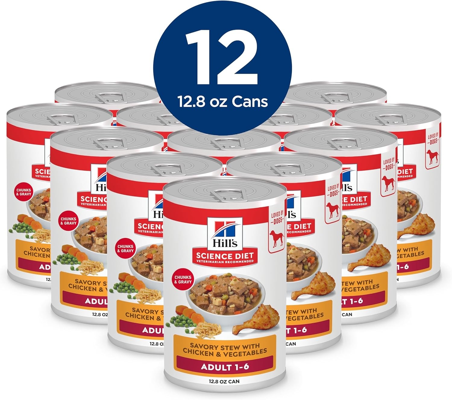 image:imageHills Science Diet Adult 16 Wet Dog Food Variety Pack Chicken amp Beef 13 oz Cans 12PackChicken Vegetables Stew