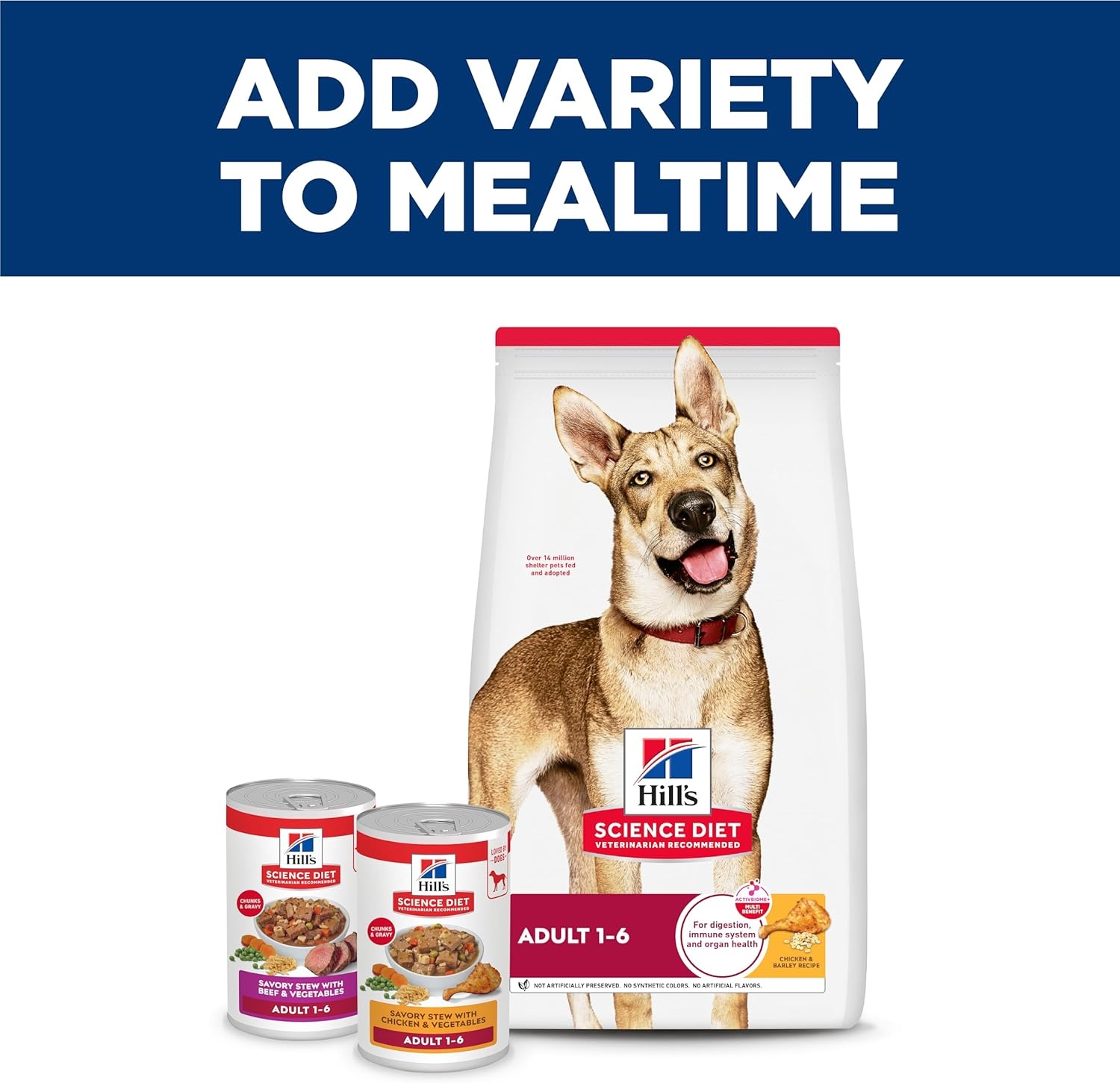 image:imageHills Science Diet Adult 16 Wet Dog Food Variety Pack Chicken amp Beef 13 oz Cans 12PackChicken Vegetables Stew