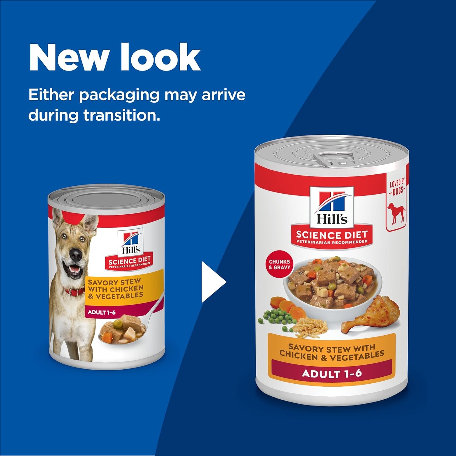image:imageHills Science Diet Adult 16 Wet Dog Food Variety Pack Chicken amp Beef 13 oz Cans 12PackChicken Vegetables Stew