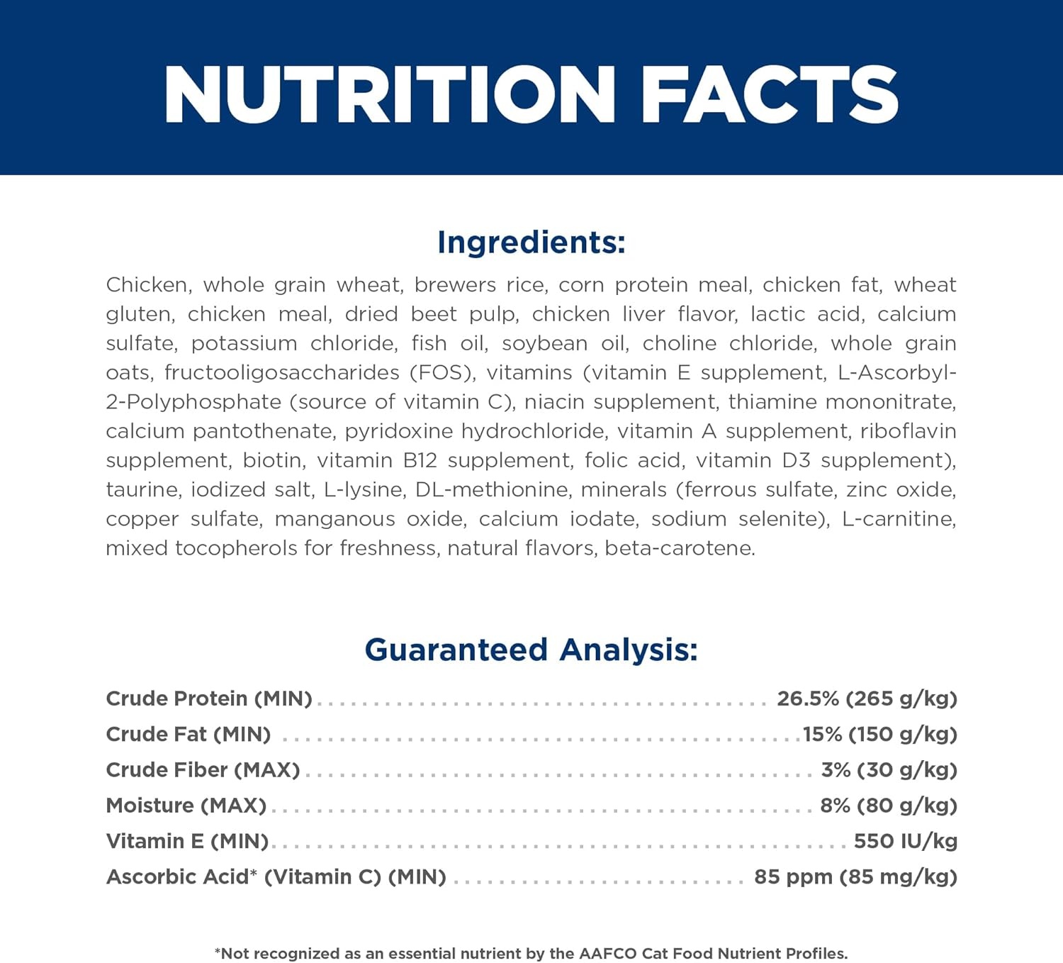 image:imageHills Science Diet Adult 7 Dry Cat Food Chicken 7 lb BagChicken