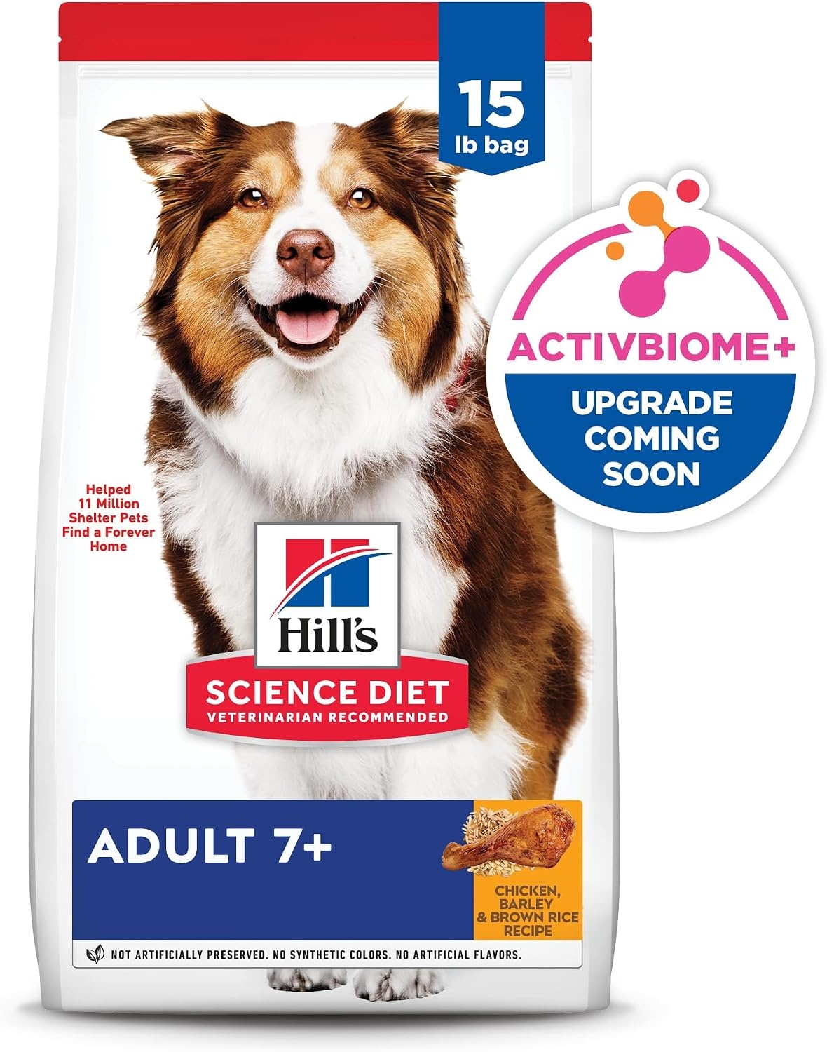 image:imageHills Science Diet Adult 7 Dry Dog Food Chicken Meal Barley amp Rice 33 lb Bag15 Pound Pack of 1