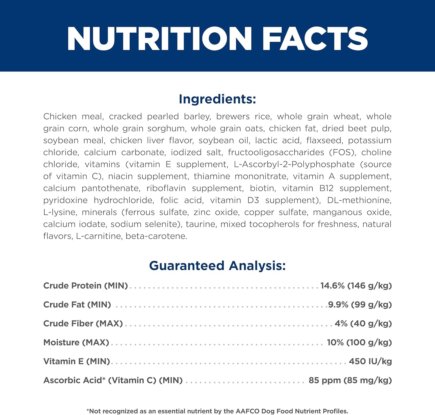 image:imageHills Science Diet Adult 7 Dry Dog Food Chicken Meal Barley amp Rice 33 lb Bag33 Pound Pack of 1