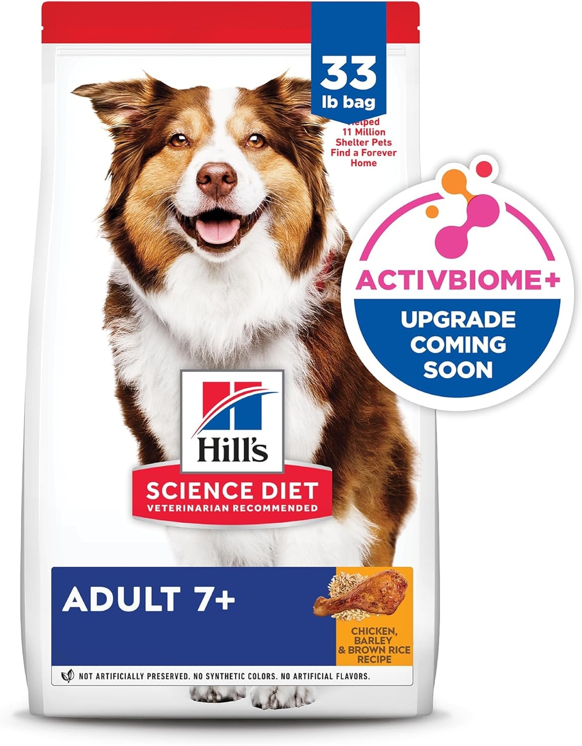 image:imageHills Science Diet Adult 7 Dry Dog Food Chicken Meal Barley amp Rice 33 lb Bag33 Pound Pack of 1