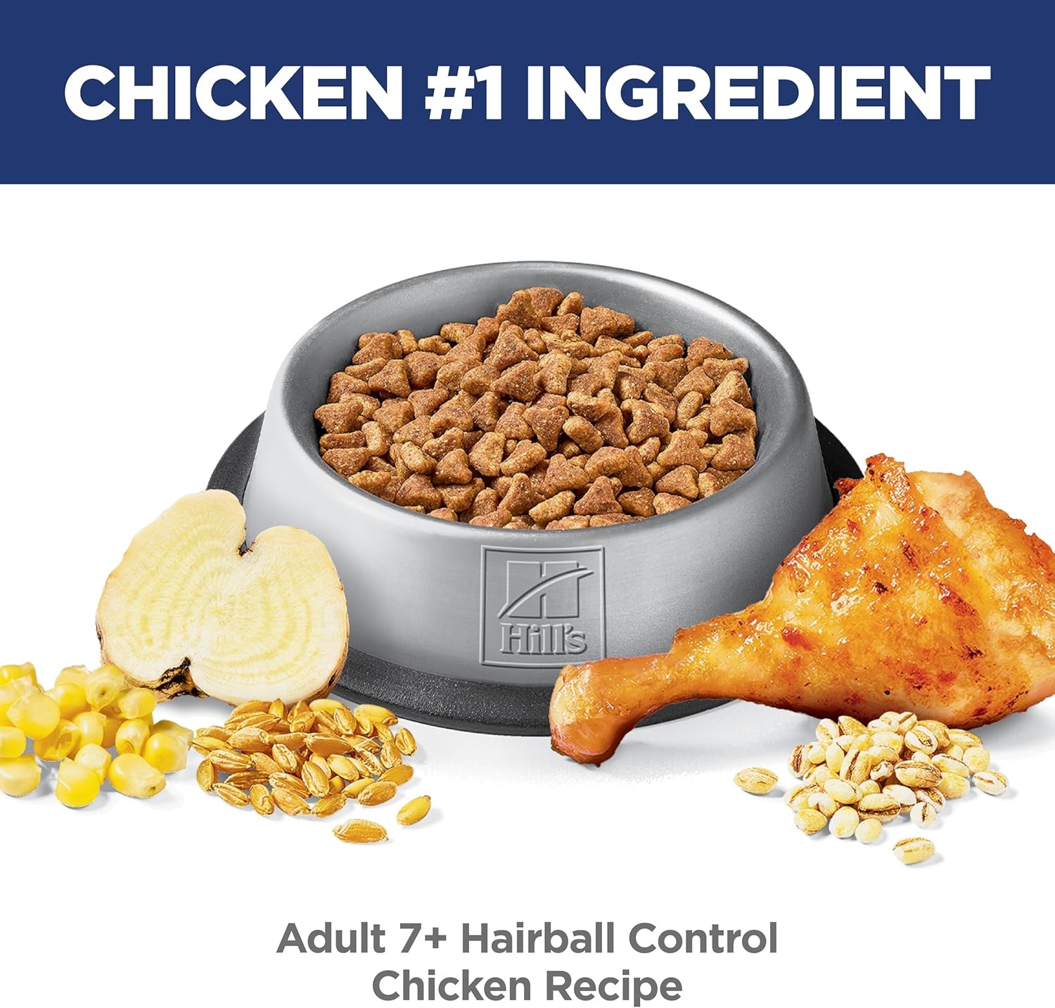 image:imageHills Science Diet Adult 7 Hairball Control Dry Cat Food Chicken 155 lb BagChicken