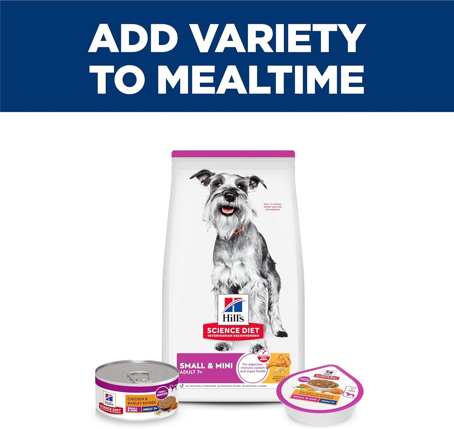 image:imageHills Science Diet Adult 7 Small amp Mini Wet Dog Food Chicken amp Vegetables 35 oz Trays 12PackChicken Barley