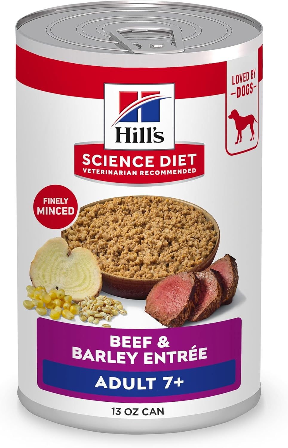image:imageHills Science Diet Adult 7 Wet Dog Food Chicken amp Barley 13 oz Cans 12PackBeef Barley Loaf