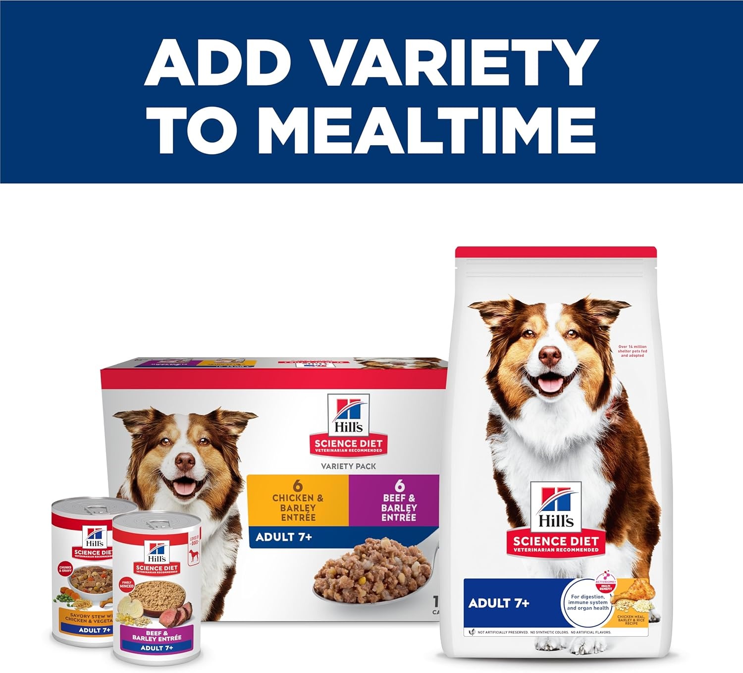 image:imageHills Science Diet Adult 7 Wet Dog Food Chicken amp Barley 13 oz Cans 12PackBeef Barley Loaf