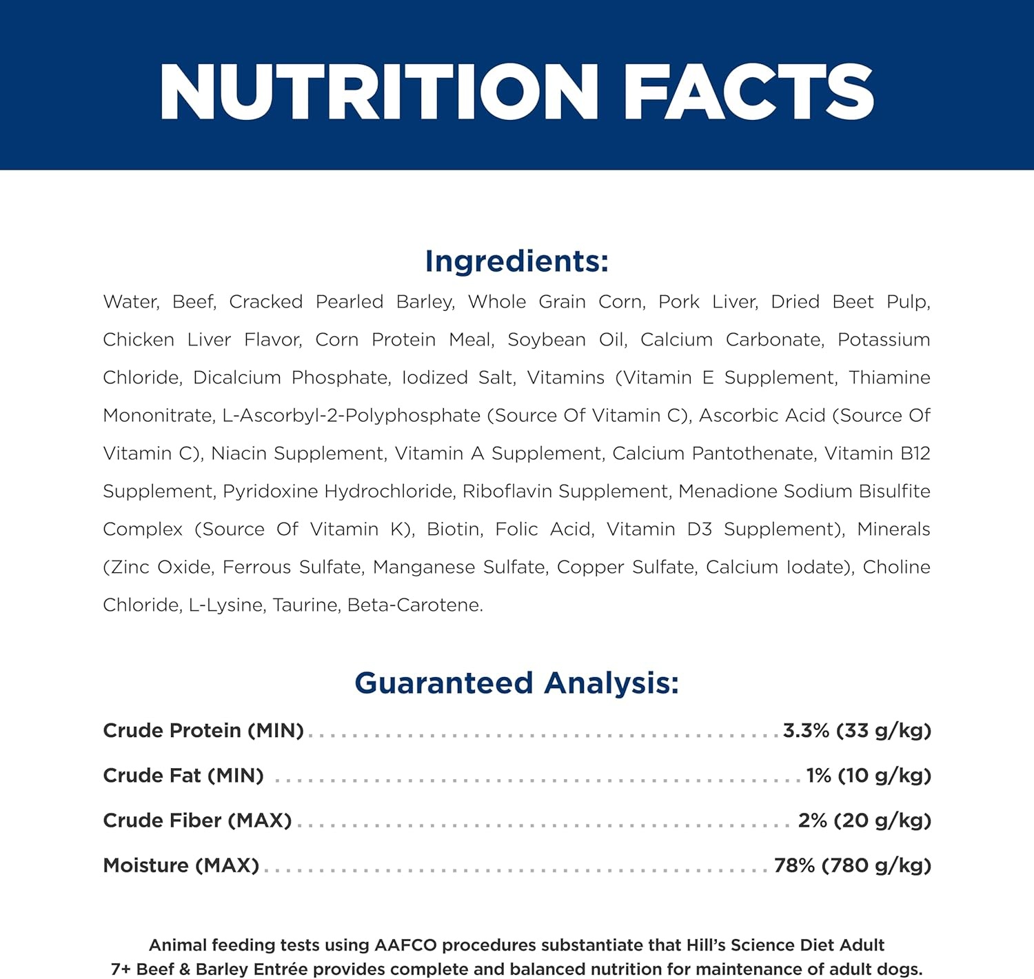 image:imageHills Science Diet Adult 7 Wet Dog Food Chicken amp Barley 13 oz Cans 12PackBeef Barley Loaf