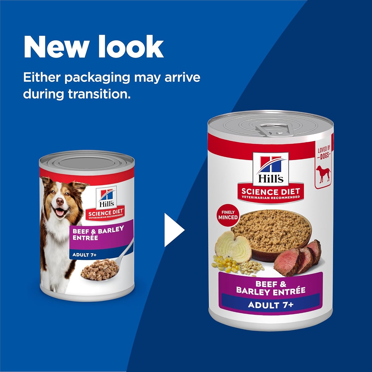 image:imageHills Science Diet Adult 7 Wet Dog Food Chicken amp Barley 13 oz Cans 12PackBeef Barley Loaf