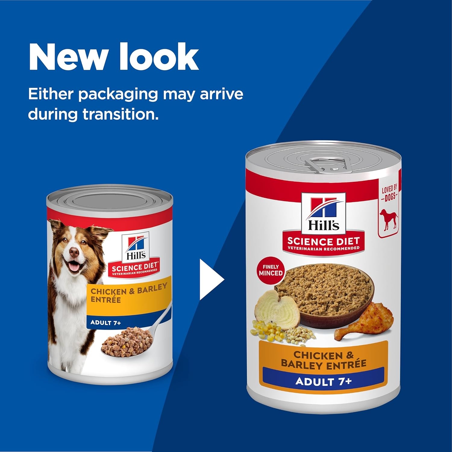image:imageHills Science Diet Adult 7 Wet Dog Food Chicken amp Barley 13 oz Cans 12PackChicken Barley Loaf