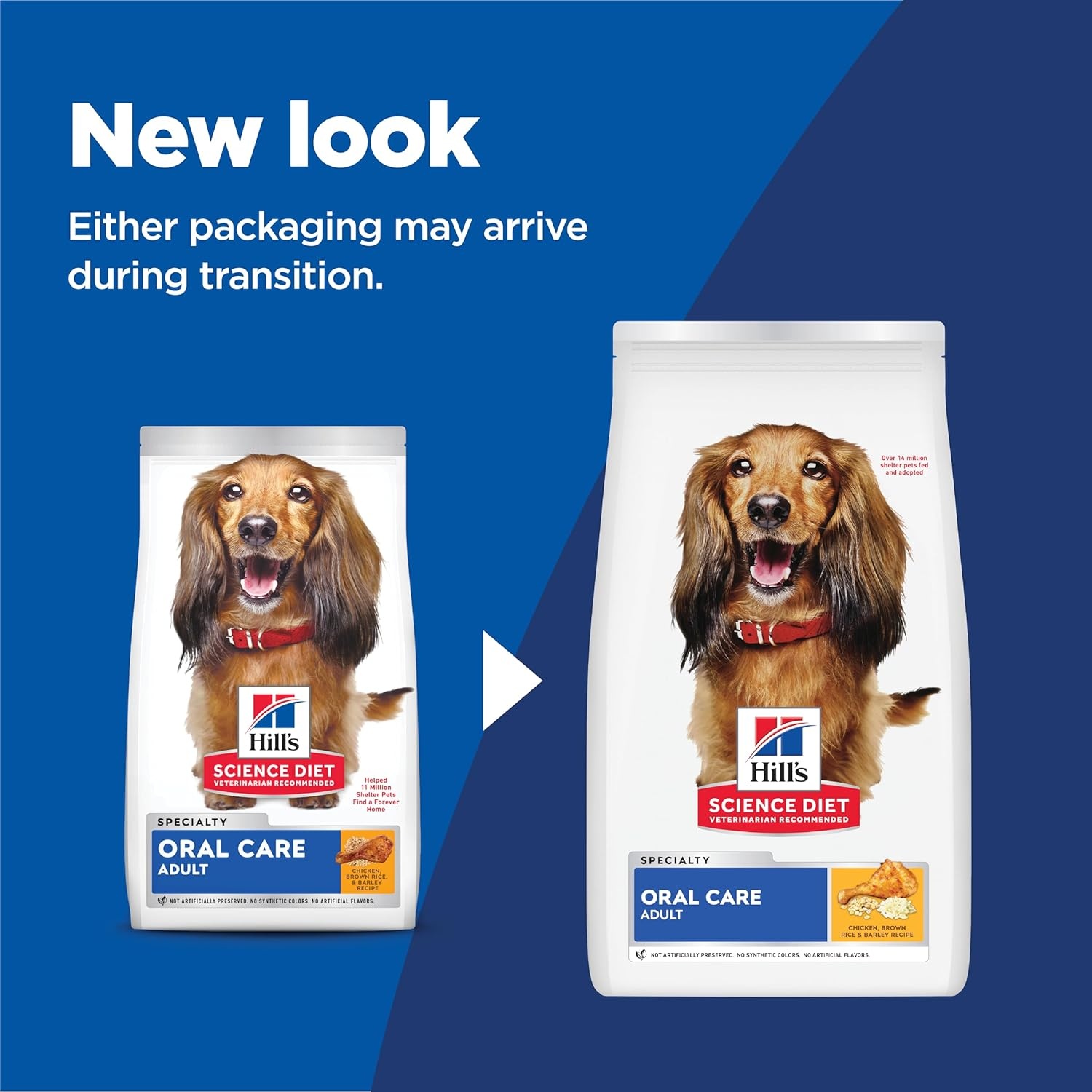 image:imageHills Science Diet Adult Oral Care Dry Dog Food Chicken Brown Rice amp Barley 285 lb BagChicken Rice Barley