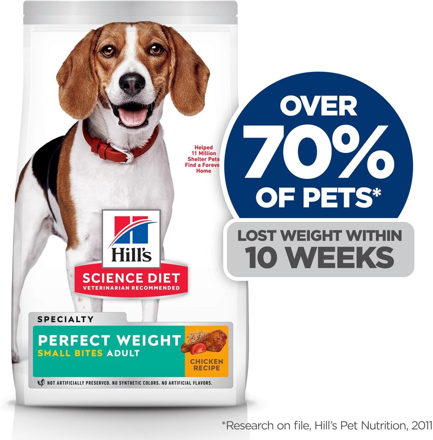 image:imageHills Science Diet Adult Perfect Weight Small Bites Dry Dog Food Chicken 25 lb BagChicken