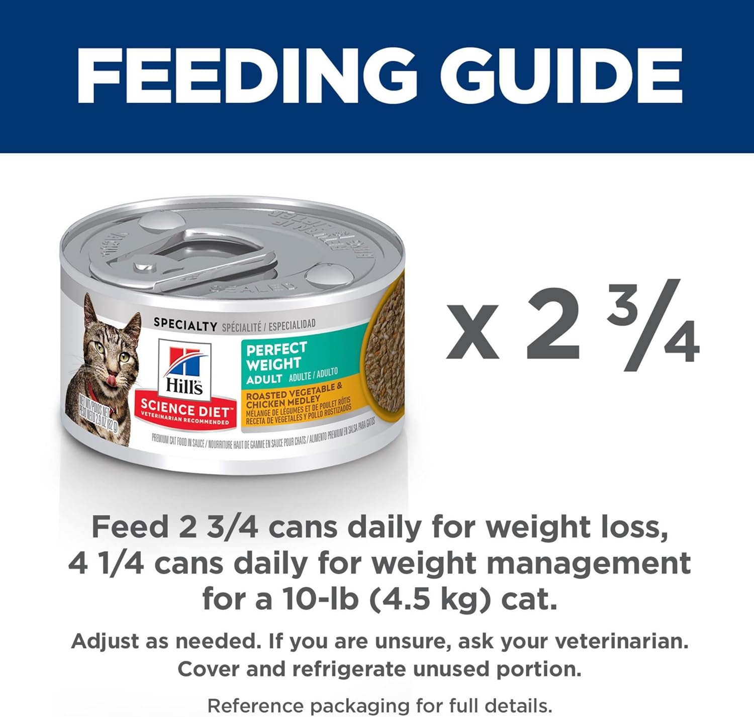image:imageHills Science Diet Adult Perfect Weight Wet Cat Food Vegetable amp Salmon 29 oz Cans 24PackChicken Roasted Vegetables Stew