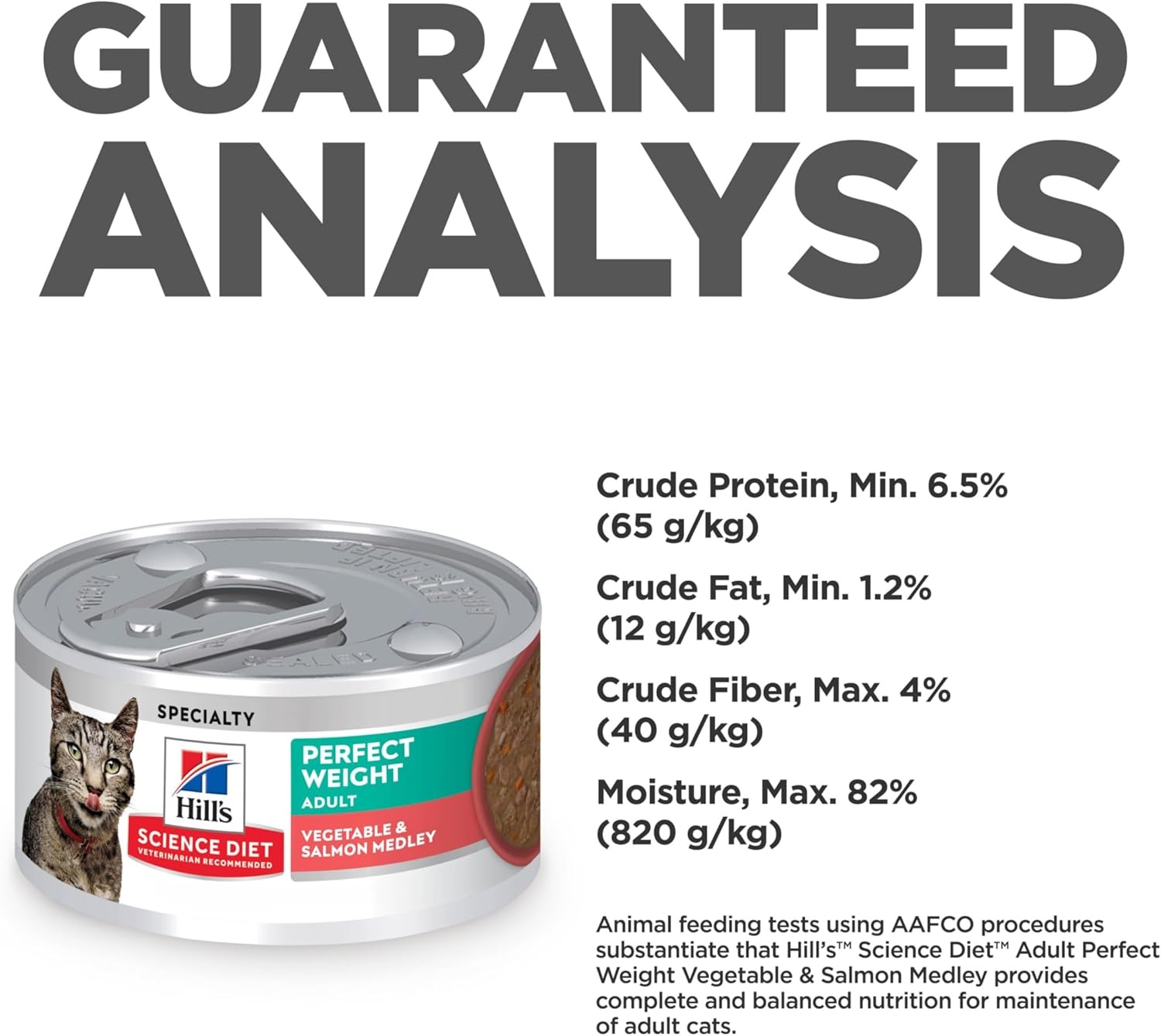 image:imageHills Science Diet Adult Perfect Weight Wet Cat Food Vegetable amp Salmon 29 oz Cans 24PackSalmon Vegetables Stew