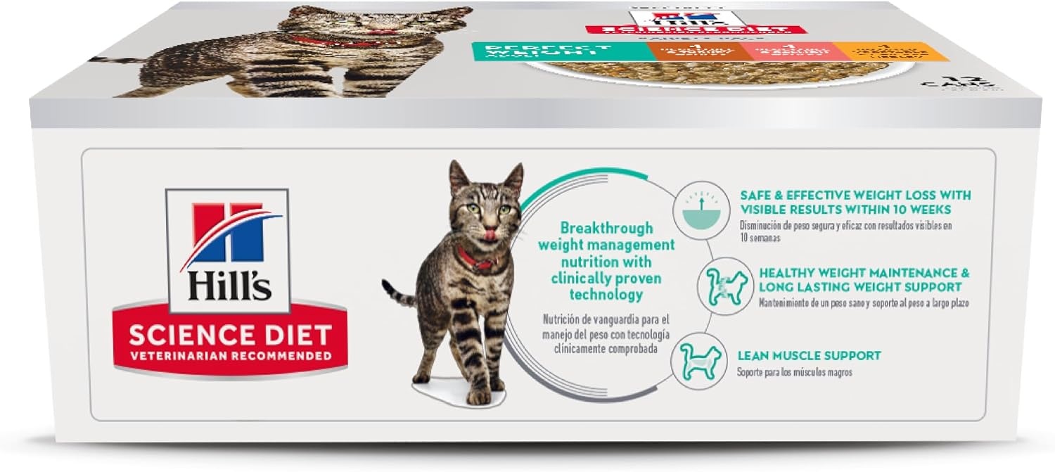 image:imageHills Science Diet Adult Perfect Weight Wet Cat Food Vegetable amp Salmon 29 oz Cans 24PackVariety Pack Chicken Turkey Salmon