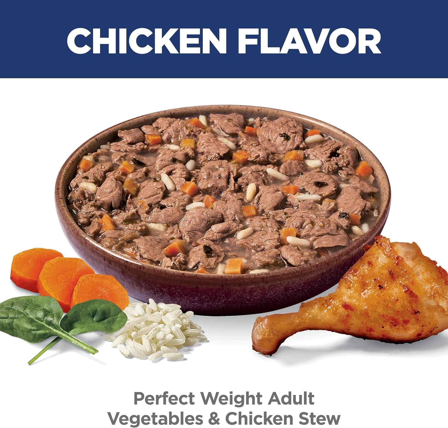 image:imageHills Science Diet Adult Perfect Weight Wet Cat Food Vegetables amp Salmon Stew 28 oz Pouches 24PackChicken Vegetables Stew