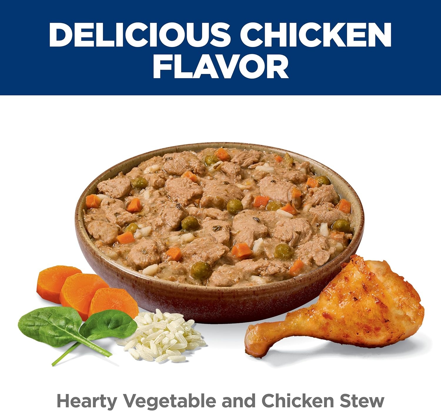 image:imageHills Science Diet Adult Perfect Weight Wet Dog Food Hearty Vegetable amp Chicken Stew 125 oz Cans 12PackChicken Vegetables Stew