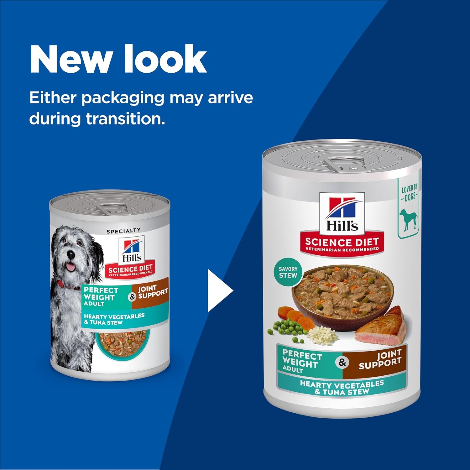 image:imageHills Science Diet Adult Perfect Weight Wet Dog Food Hearty Vegetable amp Chicken Stew 125 oz Cans 12PackTuna Vegetables Stew