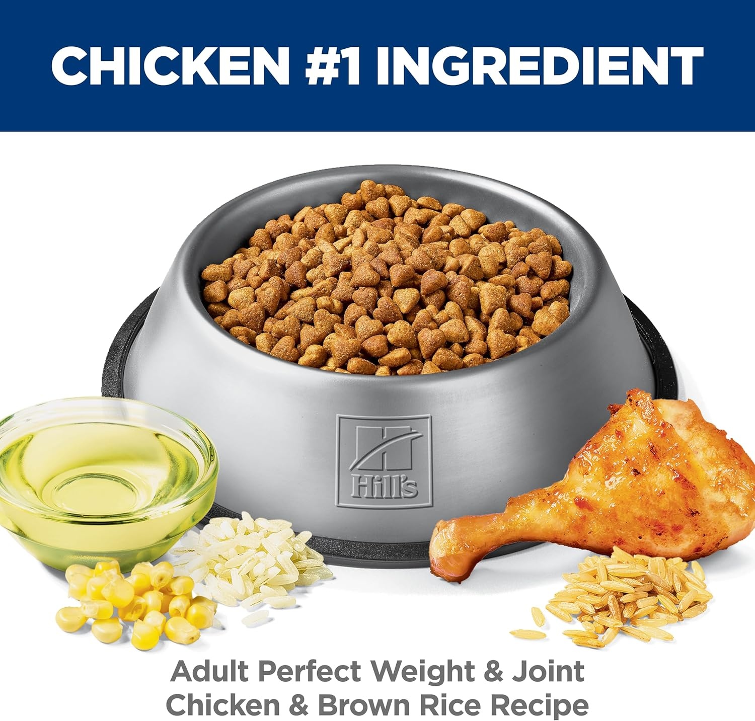 image:imageHills Science Diet Adult Perfect Weight amp Joint Support Dry Dog Food Chicken 25 lb BagChicken Brown Rice