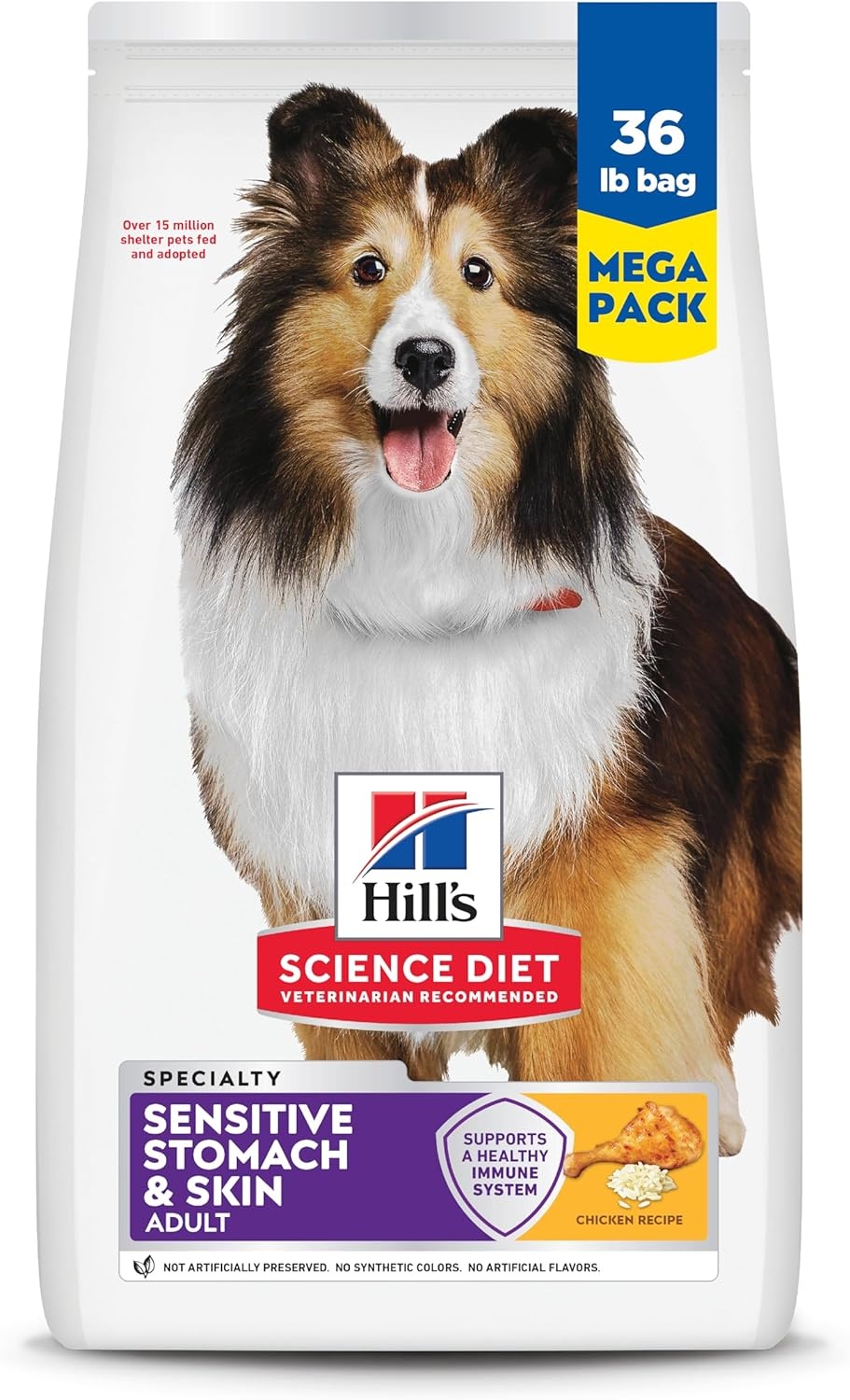 image:imageHills Science Diet Adult Sensitive Stomach amp Skin Dry Dog Food Chicken 30 lb Bag 1 Veterinarian Recommended Adult Formula Chicken Recipe 30 lb BagChicken