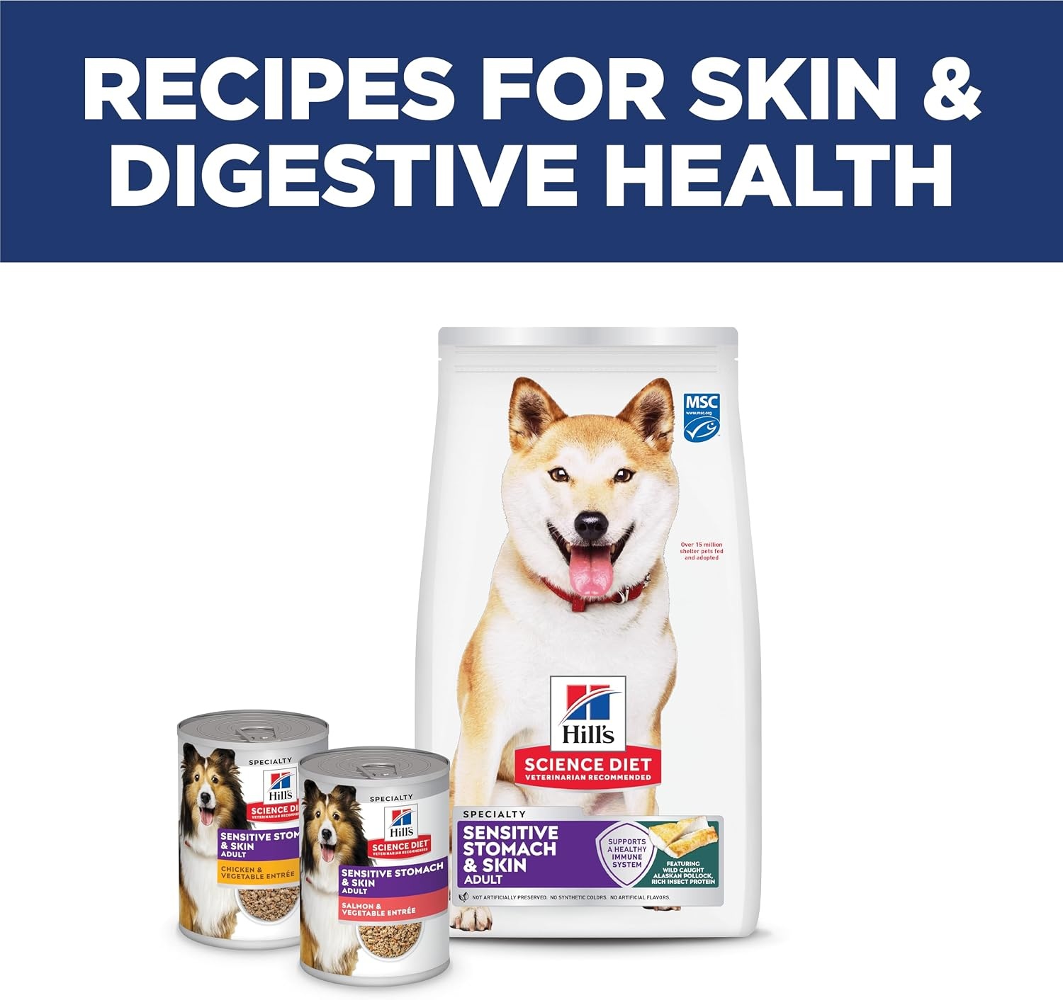 image:imageHills Science Diet Adult Sensitive Stomach amp Skin Dry Dog Food Chicken 30 lb Bag 1 Veterinarian Recommended Adult Formula Chicken Recipe 30 lb BagPollock Barley Insect Recipe