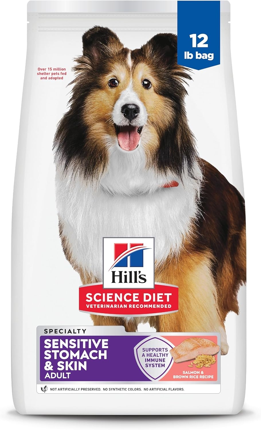 image:imageHills Science Diet Adult Sensitive Stomach amp Skin Dry Dog Food Chicken 30 lb Bag 1 Veterinarian Recommended Adult Formula Chicken Recipe 30 lb BagSalmon