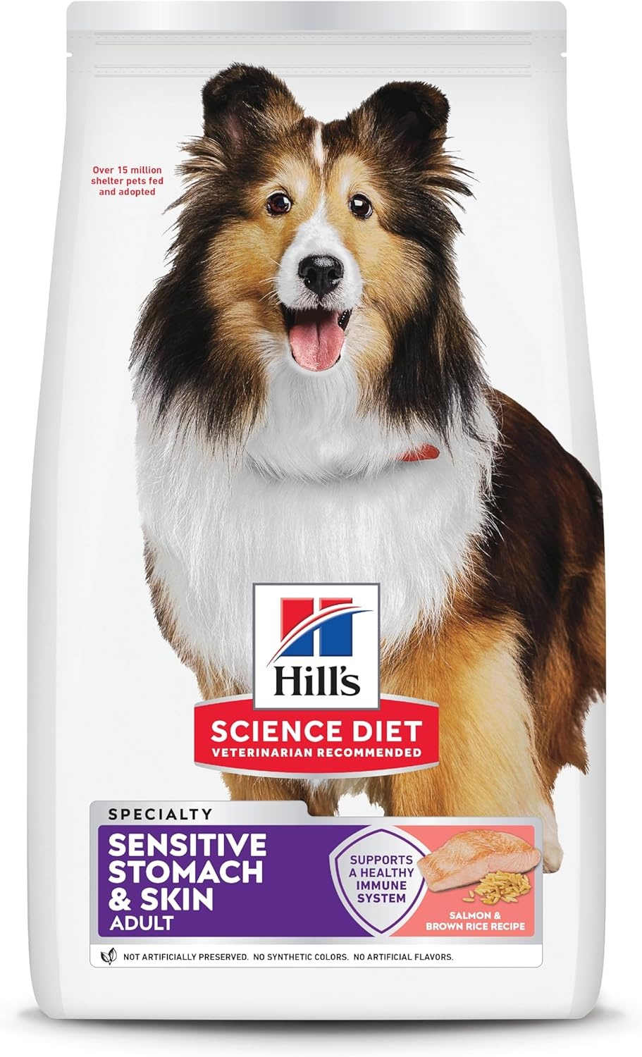 image:imageHills Science Diet Adult Sensitive Stomach amp Skin Dry Dog Food Chicken 30 lb Bag 1 Veterinarian Recommended Adult Formula Chicken Recipe 30 lb BagSalmon