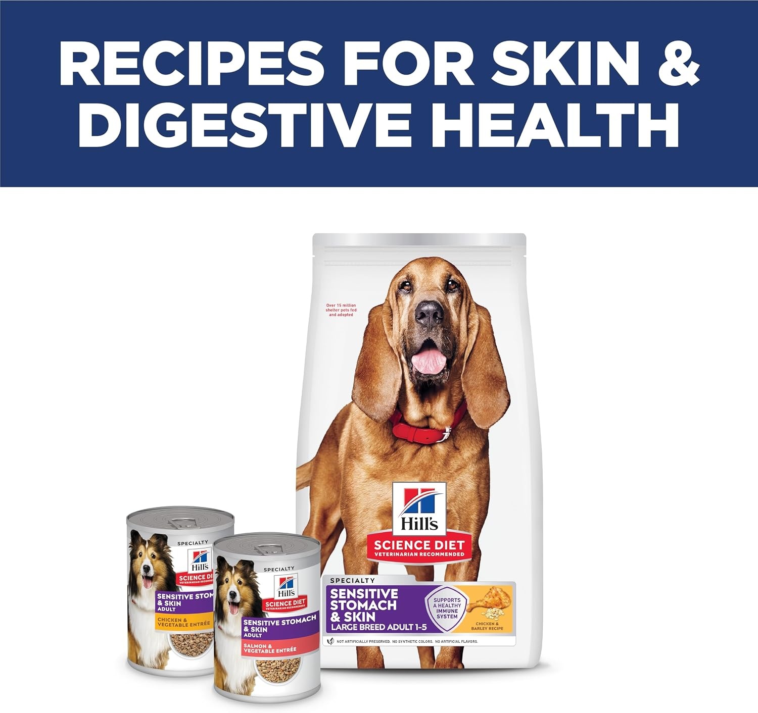 image:imageHills Science Diet Adult Sensitive Stomach amp Skin Large Breed Dry Dog Food Chicken 30 lb Bag