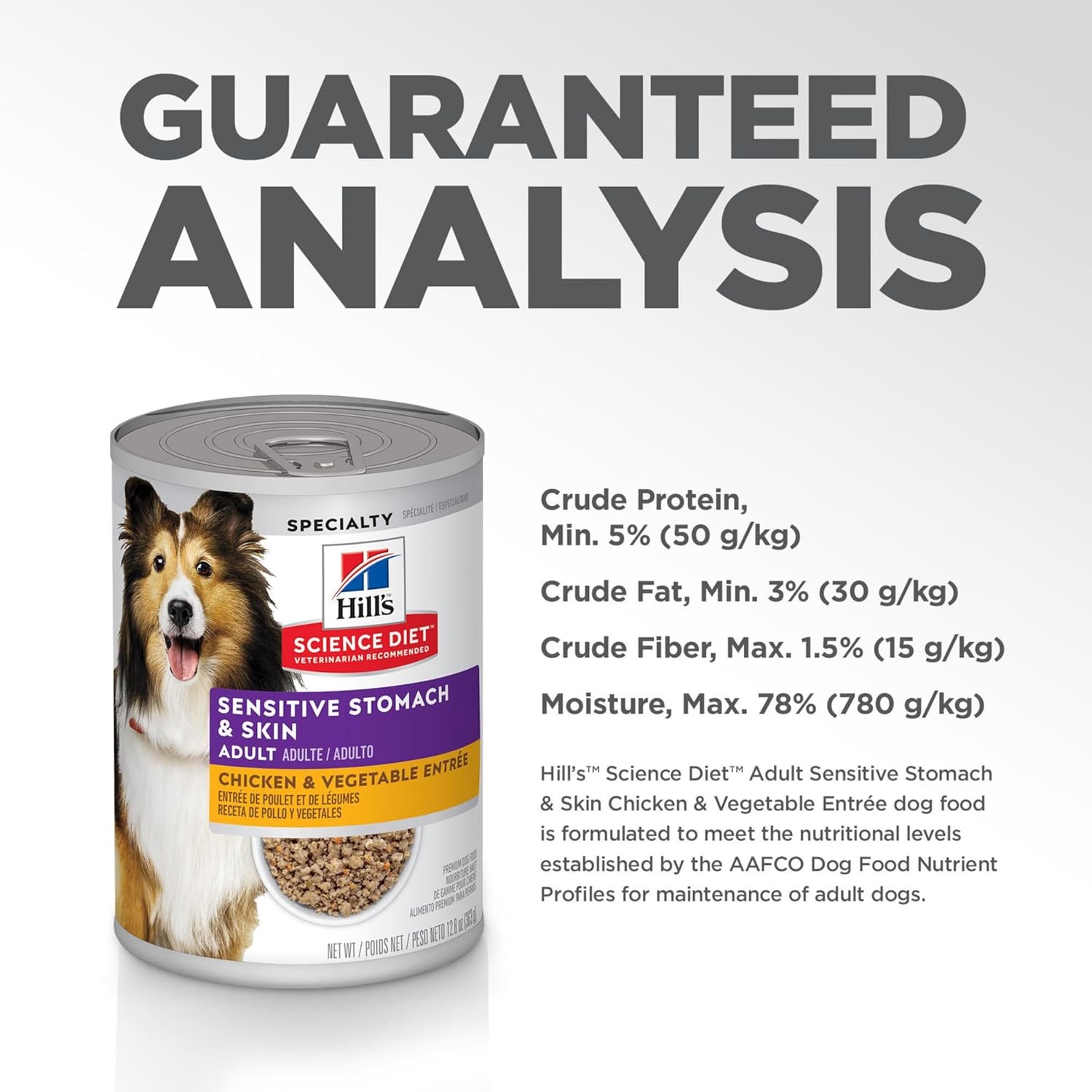 image:imageHills Science Diet Adult Sensitive Stomach amp Skin Wet Dog Food Variety Pack Chicken amp Vegetable Salmon amp Vegetable 128 oz Cans 12PackChicken Vegetables Loaf