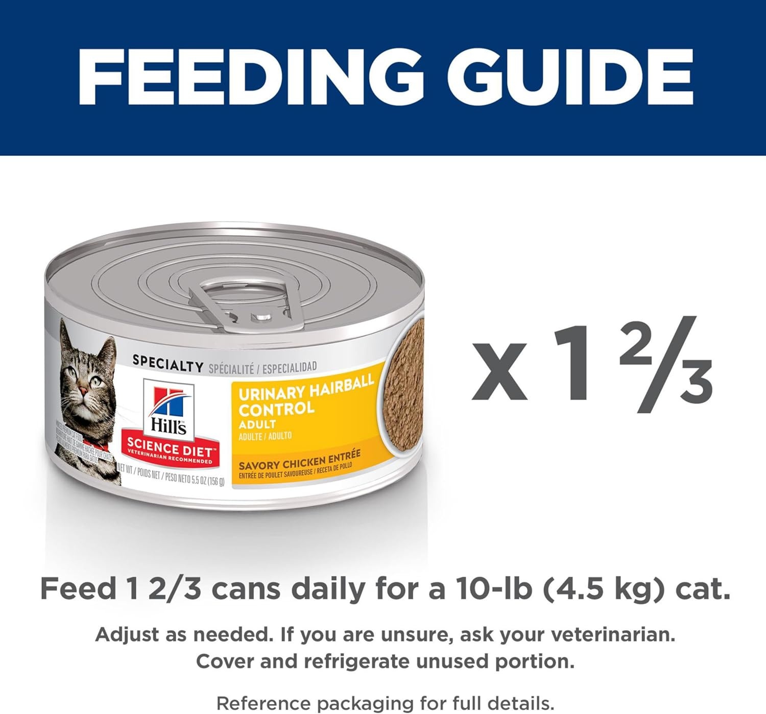 image:imageHills Science Diet Adult Urinary amp Hairball Control Wet Cat Food Chicken Minced 55 oz Cans 24Pack