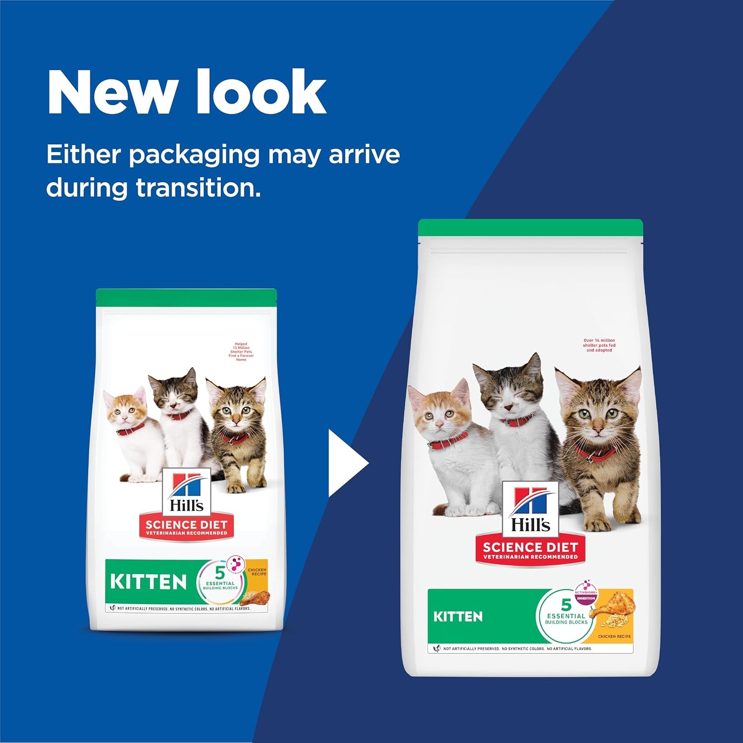 image:imageHills Science Diet Kitten Dry Cat Food Chicken 155 lb BagChicken