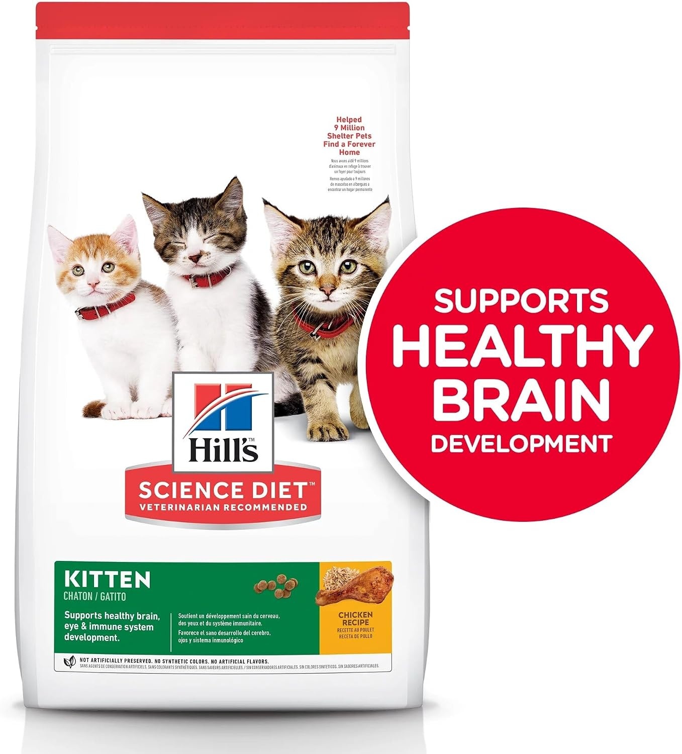 image:imageHills Science Diet Kitten Dry Cat Food Chicken 155 lb BagChicken