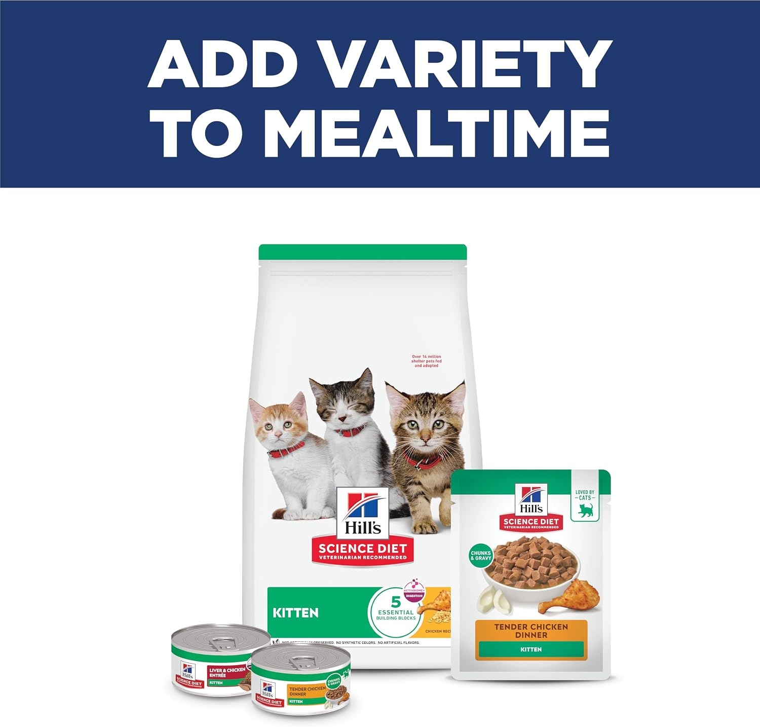 image:imageHills Science Diet Kitten Wet Cat Food Chicken amp Vegetables Stew 28 oz Pouches 24PackChicken Stew