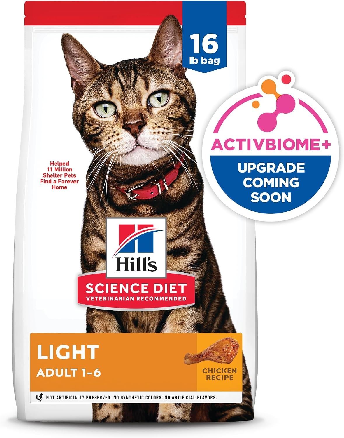 image:imageHills Science Diet Light Adult 16 Weight Management Support Dry Cat Food Chicken Recipe 7 lb BagChicken