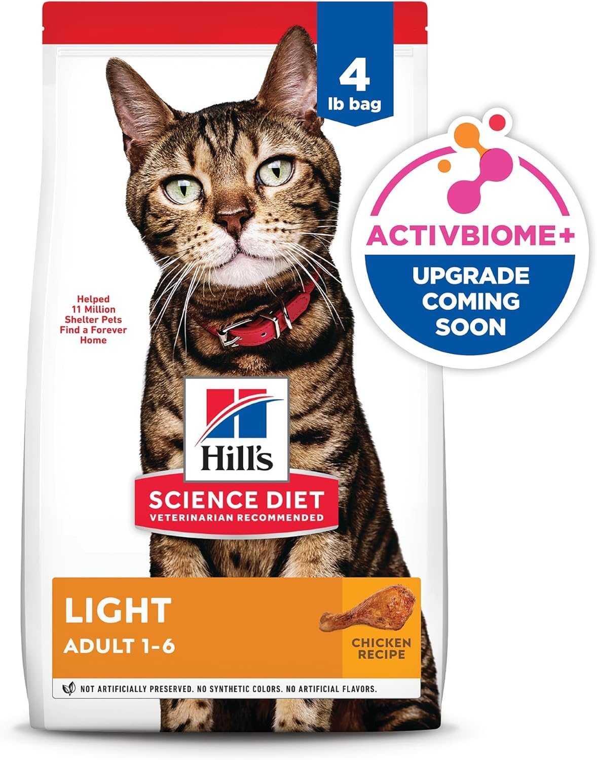 image:imageHills Science Diet Light Adult 16 Weight Management Support Dry Cat Food Chicken Recipe 7 lb BagChicken