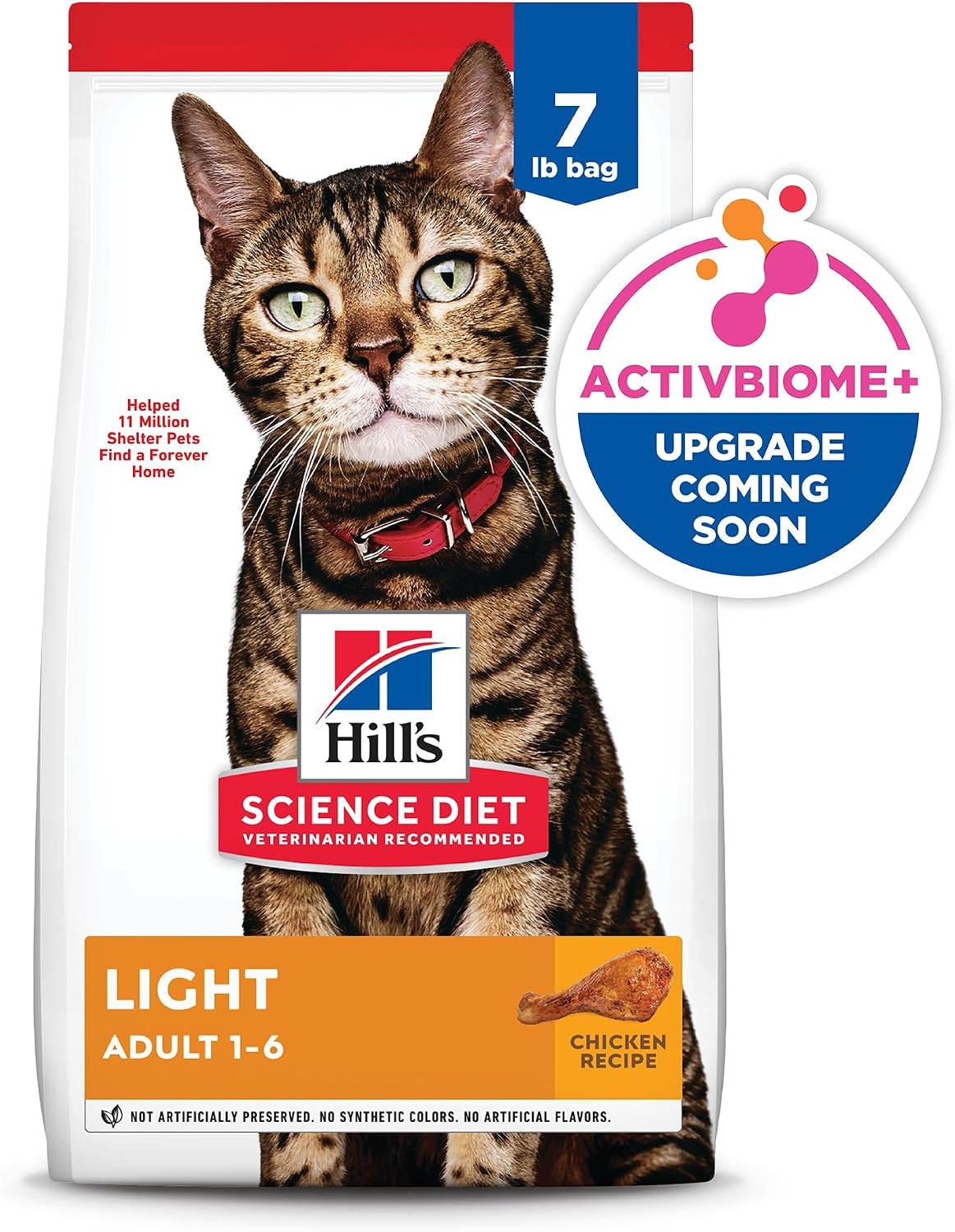 image:imageHills Science Diet Light Adult 16 Weight Management Support Dry Cat Food Chicken Recipe 7 lb BagChicken