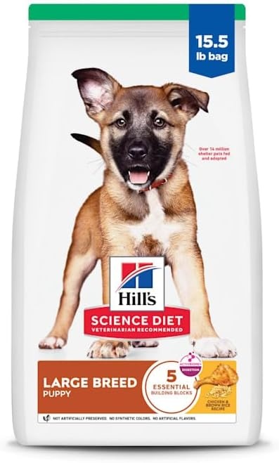 image:imageHills Science Diet Puppy Large Breed Dry Dog Food Chicken amp Brown Rice 275 lb BagChicken Brown Rice