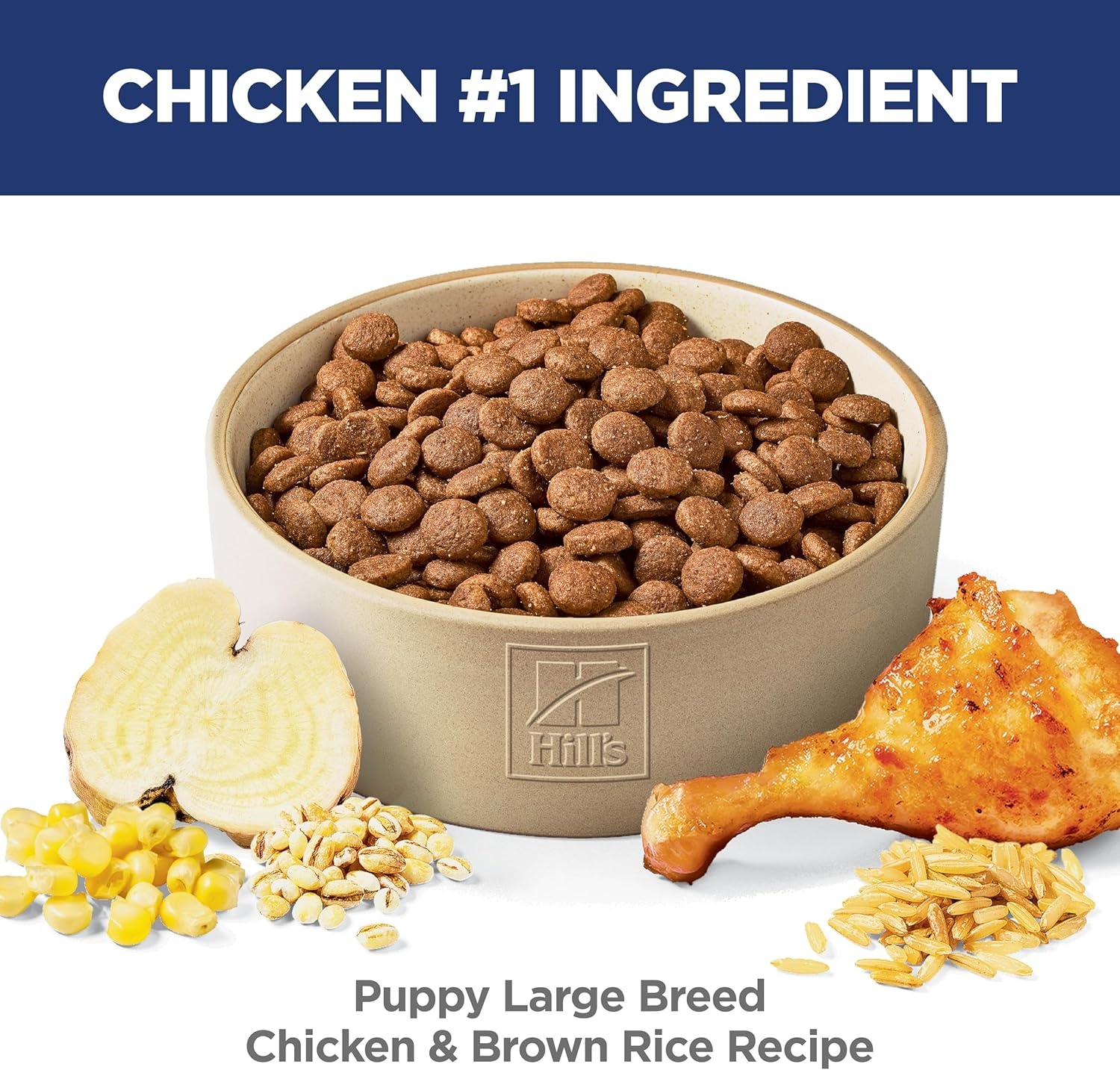 image:imageHills Science Diet Puppy Large Breed Dry Dog Food Chicken amp Brown Rice 275 lb BagChicken Brown Rice