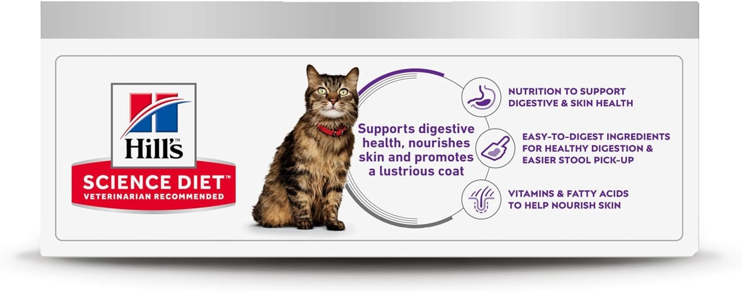 image:imageHills Science Diet Sensitive Stomach amp Skin Adult 16 Stomach amp Skin Sensitivity Support Wet Cat Food Tuna amp Vegetables Minced 29 oz Can Case of 24Variety Pack Chicken Tuna Minced