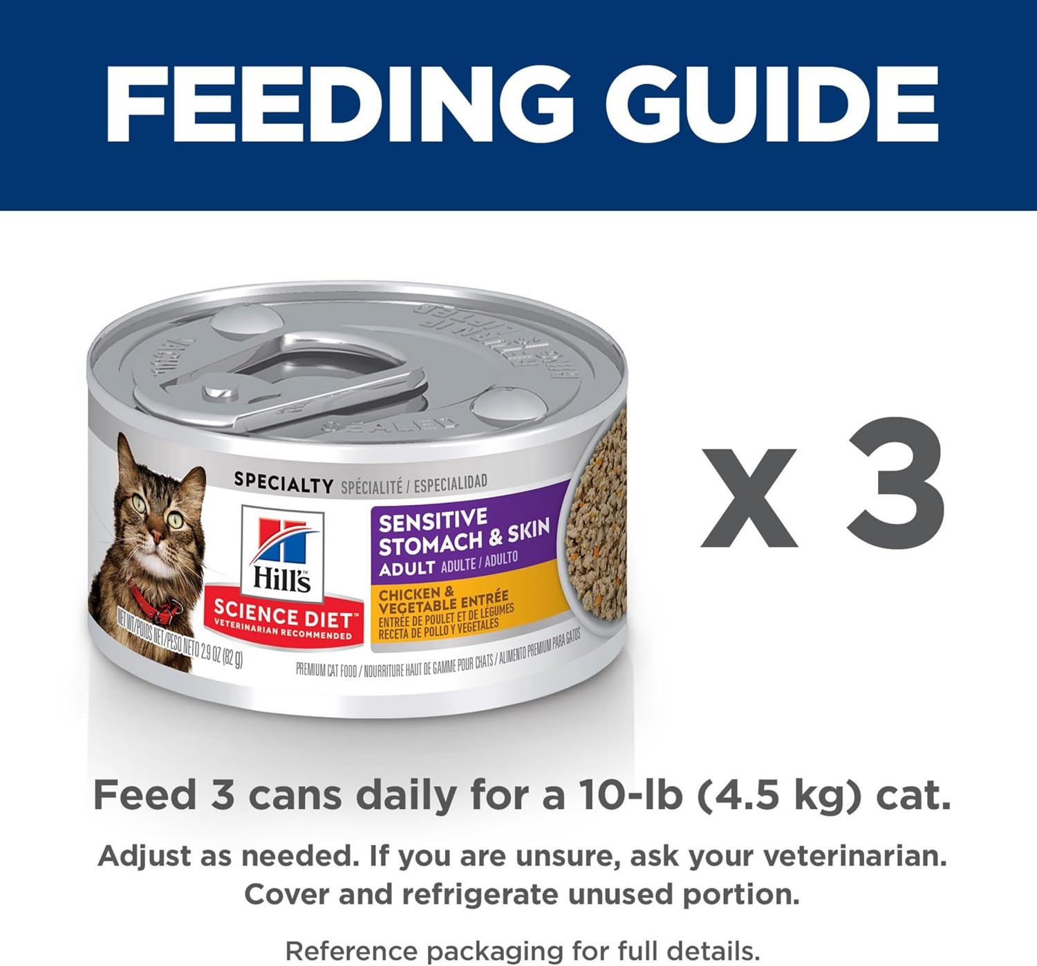image:imageHills Science Diet Sensitive Stomach amp Skin Adult 16 Stomach amp Skin Sensitivity Support Wet Cat Food Tuna amp Vegetables Minced 29 oz Can Case of 24Chicken Vegetables Minced