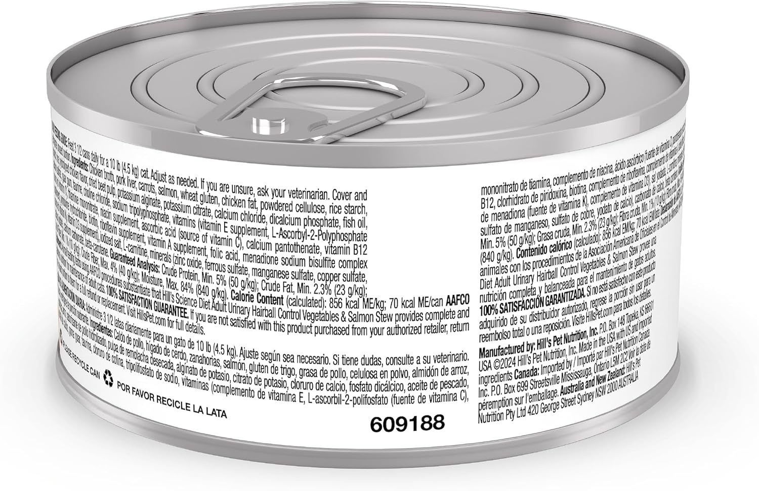 image:imageHills Science Diet Urinary Hairball Control Adult 16 Wet Cat Food Chicken amp Vegetables Stew 29 oz Cans Pack of 24Salmon Vegetables Stew