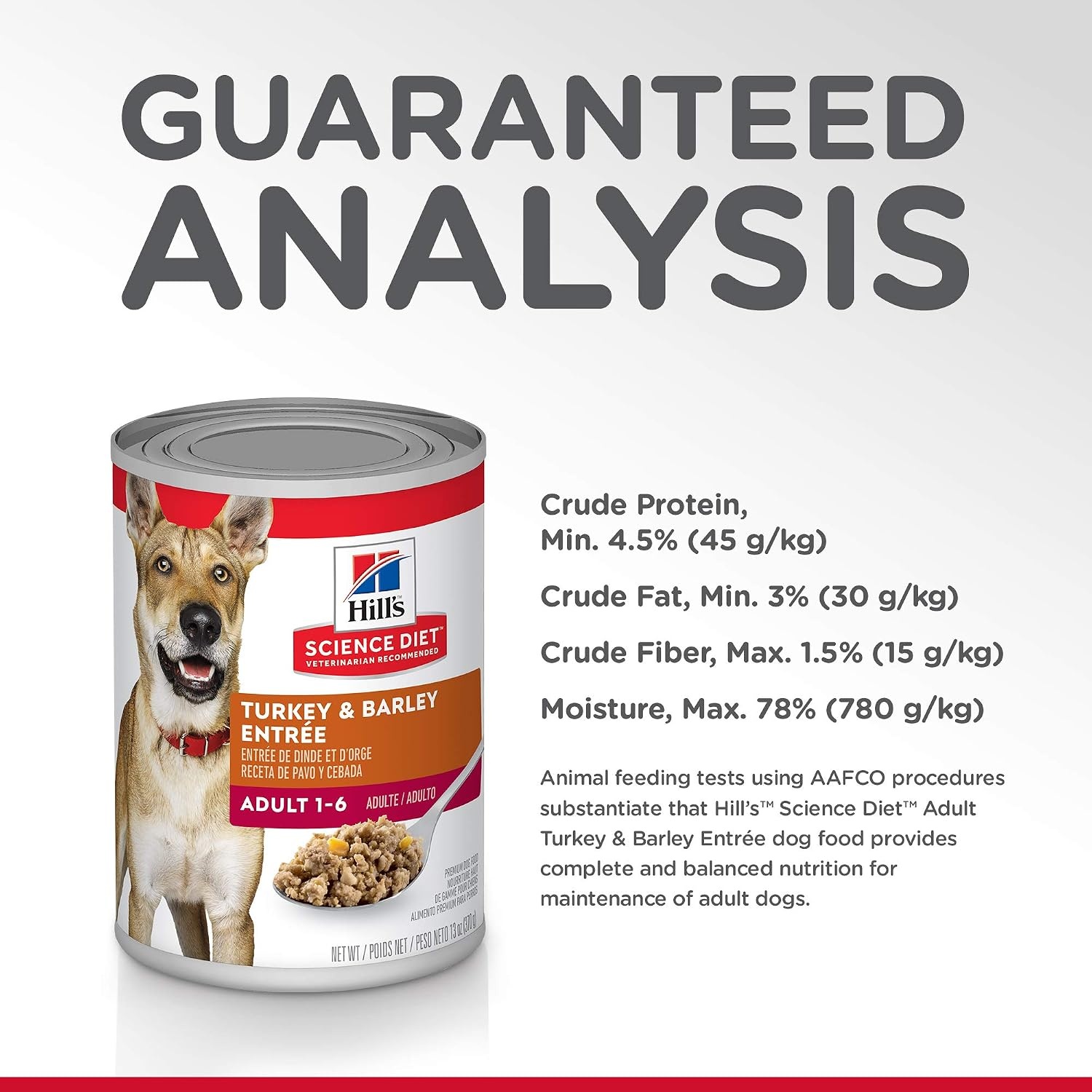 image:imageHills Science Diet Wet Dog Food Turkey amp Barley Entre Adult 16 13 oz Cans 12Pack