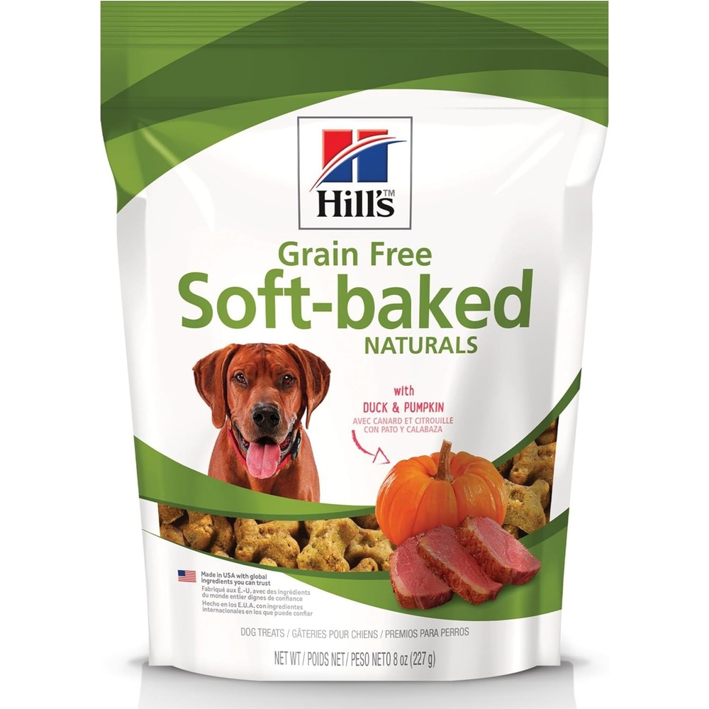 image:imageHills Grain Free SoftBaked Naturals Dog Treats Beef amp Sweet Potato 8 oz BagDuck Pumpkin