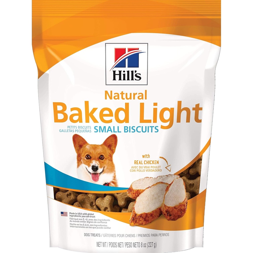 image:imageHills Natural Baked Light Biscuit Treats for Small Dogs Chicken 8 oz BagChicken Mini