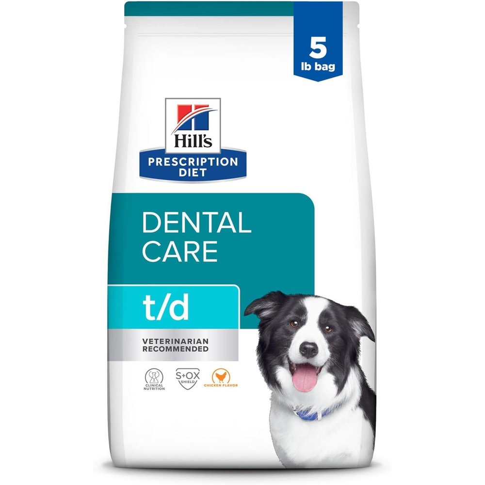 image:imageHills Prescription Diet td Dental Care Dry Dog Food Chicken 5 lb BagChicken  Regular Bites