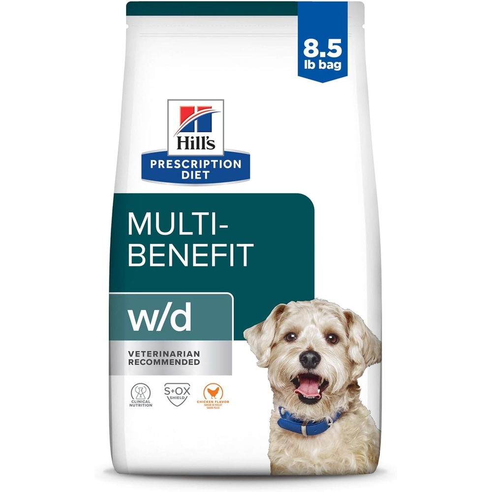 image:imageHills Prescription Diet wd MultiBenefit DigestiveWeightGlucoseUrinary Management Dry Dog Food Chicken 275 lb BagChicken